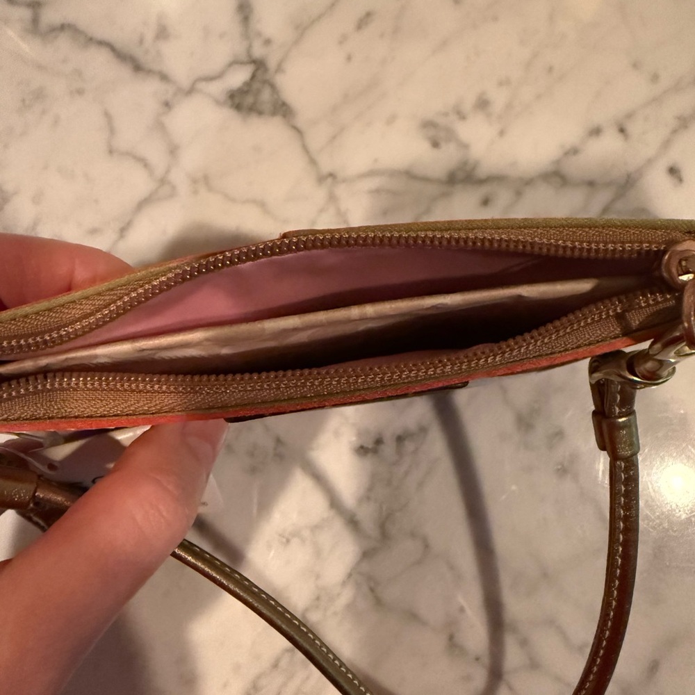 COACH Multicolor Stripe Wristlet Pouch - Picture 5 of 7